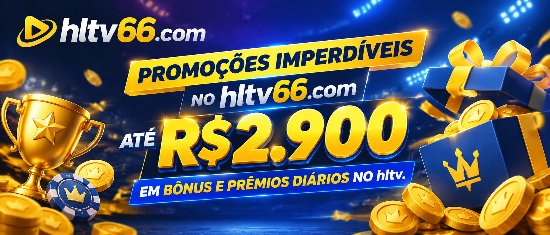 Tela de promoções com destaque para bônus e benefícios do cassino online
