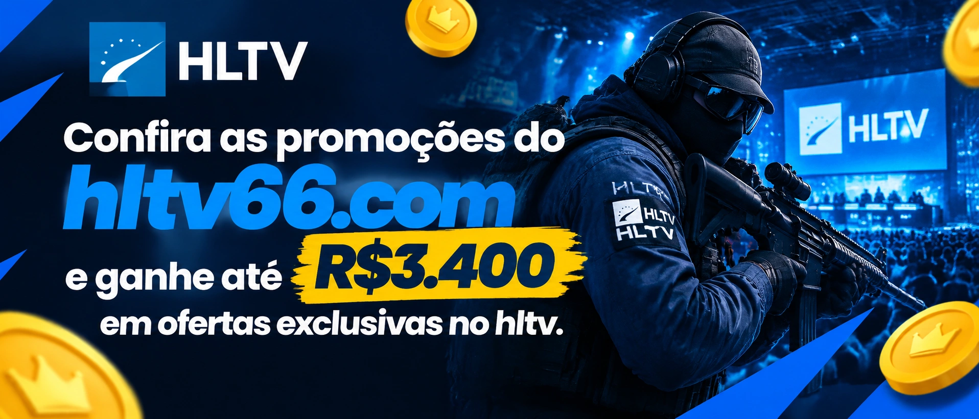 Tela de campanha com destaque para pacote vermelho, VIP e rebate instantâneo