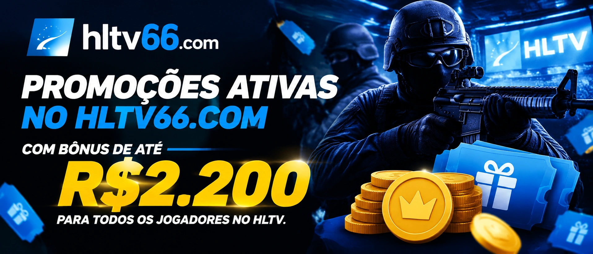 Tela de promoções no celular com atalhos para depósito, perfil e consulta de recompensas