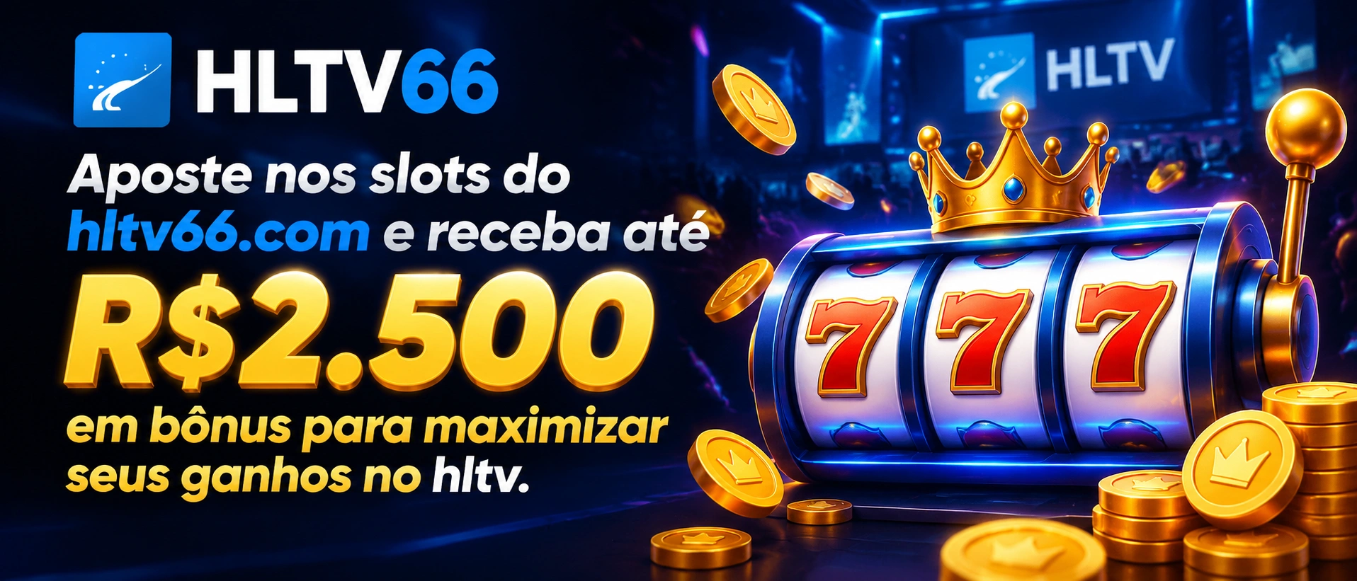 Tela de slots online do hltv com navegação para jogos e bônus